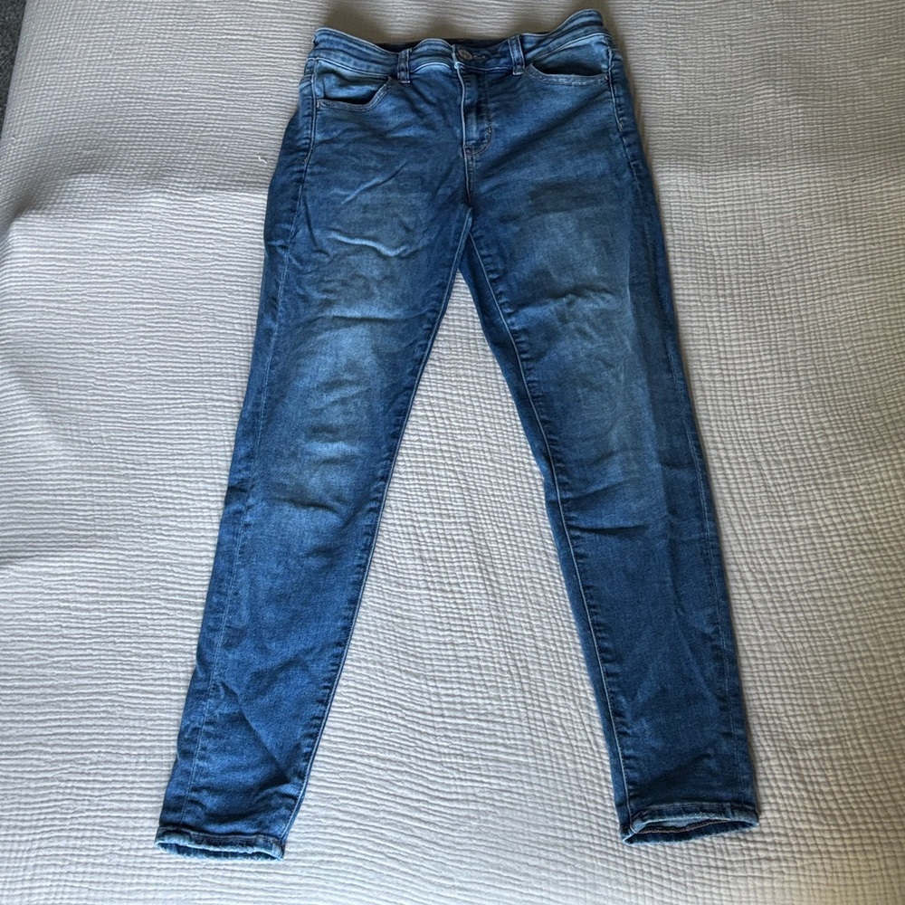 Women's American Eagle Next Level Stretch High Rise Jegging Blue Size 8